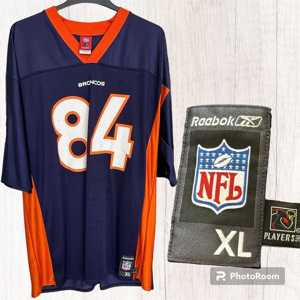 Men's Reebok NFL Players Inc Denver Broncos Jersey #84 Walker Size XL